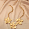 Simple Style Flower Gold Plated Alloy Wholesale Pendant Necklace