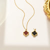 Simple Style Flower Titanium Steel Plating Pendant Necklace