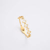Simple Style Four Leaf Clover Titanium Steel Plating Gold Plated Bangle