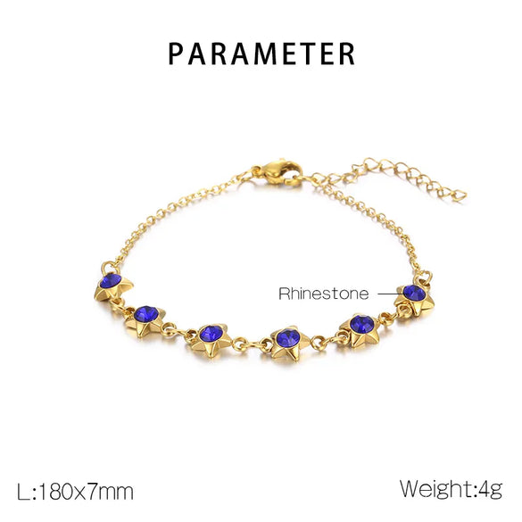 Simple Style Geometric 304 Stainless Steel 18K Gold Plated Bracelets In Bulk