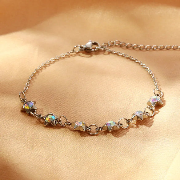 Simple Style Geometric 304 Stainless Steel 18K Gold Plated Bracelets In Bulk