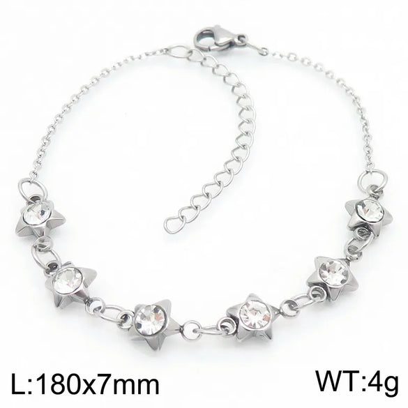 Simple Style Geometric 304 Stainless Steel 18K Gold Plated Bracelets In Bulk