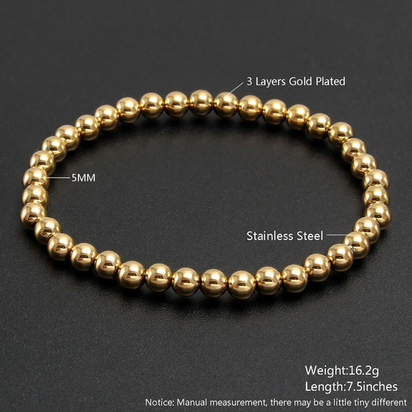 Simple Style Geometric 304 Stainless Steel Bracelets In Bulk