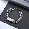 Simple Style Geometric 304 Stainless Steel Plating Unisex Bracelets Men Chain Bracelets