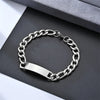 Simple Style Geometric 304 Stainless Steel Plating Unisex Bracelets Men Chain Bracelets