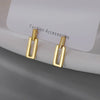 Simple Style Geometric Alloy Metal No Inlaid Ear Studs