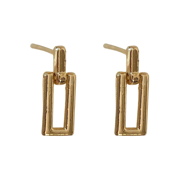 Simple Style Geometric Alloy Metal No Inlaid Ear Studs
