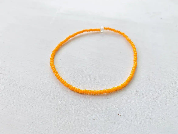 Simple Style Geometric Color Block Seed Bead Titanium Steel Wholesale Bracelets