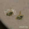 Simple Style Geometric Copper Earrings With Zirconia For Women