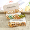Simple Style Geometric Metal Plating Women's Earrings 1 Set