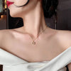 Simple Style Geometric Rhinestones Alloy Titanium Steel Wholesale Pendant Necklace