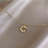 Simple Style Geometric Rhinestones Alloy Titanium Steel Wholesale Pendant Necklace