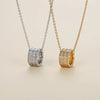 Simple Style Geometric Solid Color Copper Zircon Pendant Necklace In Bulk