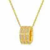 Simple Style Geometric Solid Color Copper Zircon Pendant Necklace In Bulk