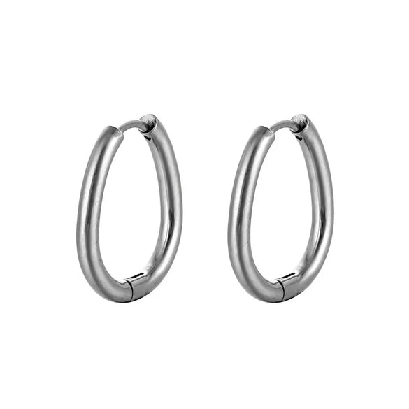 1 Piece Simple Style Geometric Stainless Steel Earrings