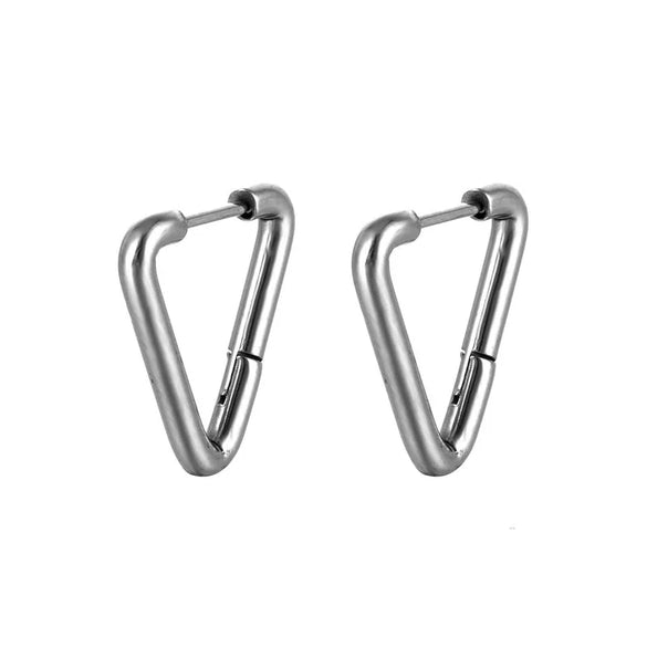1 Piece Simple Style Geometric Stainless Steel Earrings