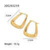 Simple Style Geometric Plating 304 Stainless Steel Earrings