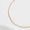 Wholesale Jewelry Simple Style Geometric 925 Sterling Silver 14K Gold Plated White Gold Plated Polishing Anklet