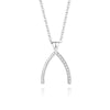 Simple Style Geometric Sterling Silver Polishing Plating Inlay Zircon Pendant Necklace