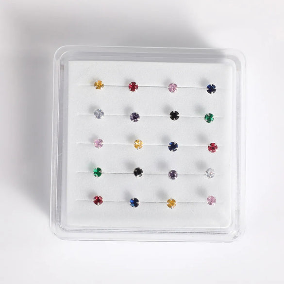 Simple Style Geometric Copper Rhinestones Nose Studs In Bulk