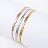 Simple Style Geometric Titanium Steel Bracelets In Bulk