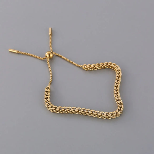 Simple Style Geometric Titanium Steel Braid Bracelets