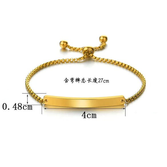 Simple Style Geometric Titanium Steel Plating Unisex Bracelets Men Chain Bracelets
