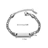 Simple Style Geometric Titanium Steel Plating Unisex Bracelets Men Chain Bracelets