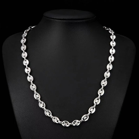 Simple Style Geometric Titanium Steel Plating Unisex Necklace