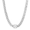 Simple Style Geometric Titanium Steel Polishing Men'S Necklace
