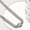 Simple Style Geometric Titanium Steel Polishing Men'S Necklace