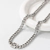 Simple Style Geometric Titanium Steel Polishing Men'S Necklace