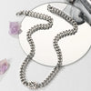Simple Style Geometric Titanium Steel Polishing Men'S Necklace