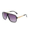 Simple Style Gradient Color Ac Toad Glasses Full Frame Women'S Sunglasses