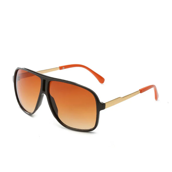 Simple Style Gradient Color Ac Toad Glasses Full Frame Women'S Sunglasses