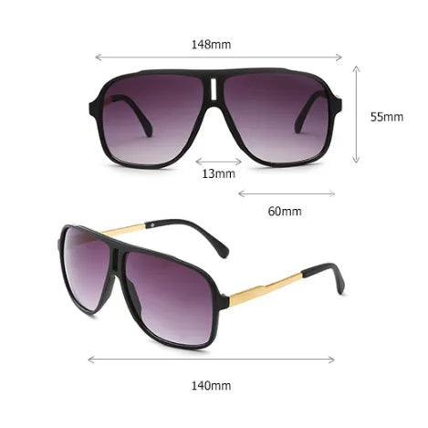 Simple Style Gradient Color Ac Toad Glasses Full Frame Women'S Sunglasses
