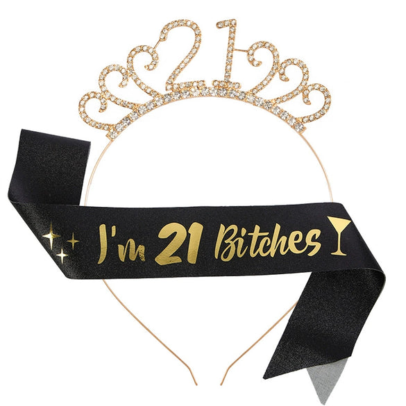 Simple Style Headband And Shoulder Strap Set For Women