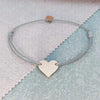 Simple Style Customization Laser Engraving Heart Shape 304 Stainless Steel Rope Woven Chain String Bracelets Wholesale