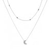 Simple Style Heart Shape Alloy Plating Women'S Layered Necklaces