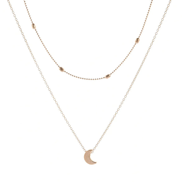 Simple Style Heart Shape Alloy Plating Women'S Layered Necklaces