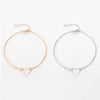 Simple Style Heart Shape Alloy Women's Bracelets