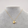 Simple Style Heart Shape Lock Titanium Steel Pearl Pendant Necklace 1 Piece