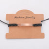 Simple Style Customization Laser Engraving Heart Shape Rectangle Titanium Steel 18K Gold Plated Titanium Steel Bracelets In Bulk