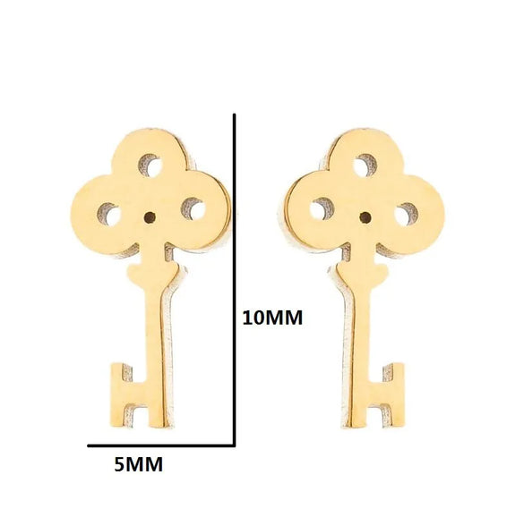 Simple Style Heart Shape Stainless Steel Plating Ear Studs 1 Pair