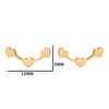 Simple Style Heart Shape Stainless Steel Plating Ear Studs 1 Pair
