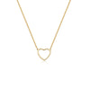 Simple Style Heart Shape Stainless Steel Titanium Steel Plating Necklace