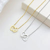 Wholesale Jewelry Simple Style Heart Shape 304 Stainless Steel White Gold Plated Gold Plated Pendant Necklace