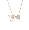 Simple Style Heart Shape Sterling Silver Plating Inlay Zircon Pendant Necklace