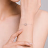 Simple Style Heart Shape Sterling Silver Plating Silver Plated Bracelets