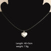 Wholesale Jewelry Simple Style Customization Laser Engraving Heart Shape Titanium Steel Plating Pendant Necklace Woven Chain